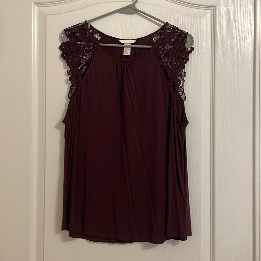 Maroon H&M Blouse, Size XL